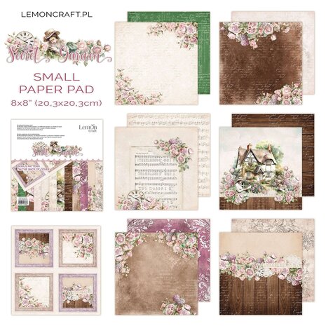 LemonCraft Secret Garden 8x8 Inch Paper Pad (LEM-SEGAR-02) (OUTLET) LemonCraft Secret Garden 8x8 Inch Paper Pad (LEM-SEGAR-02) (OUTLET)