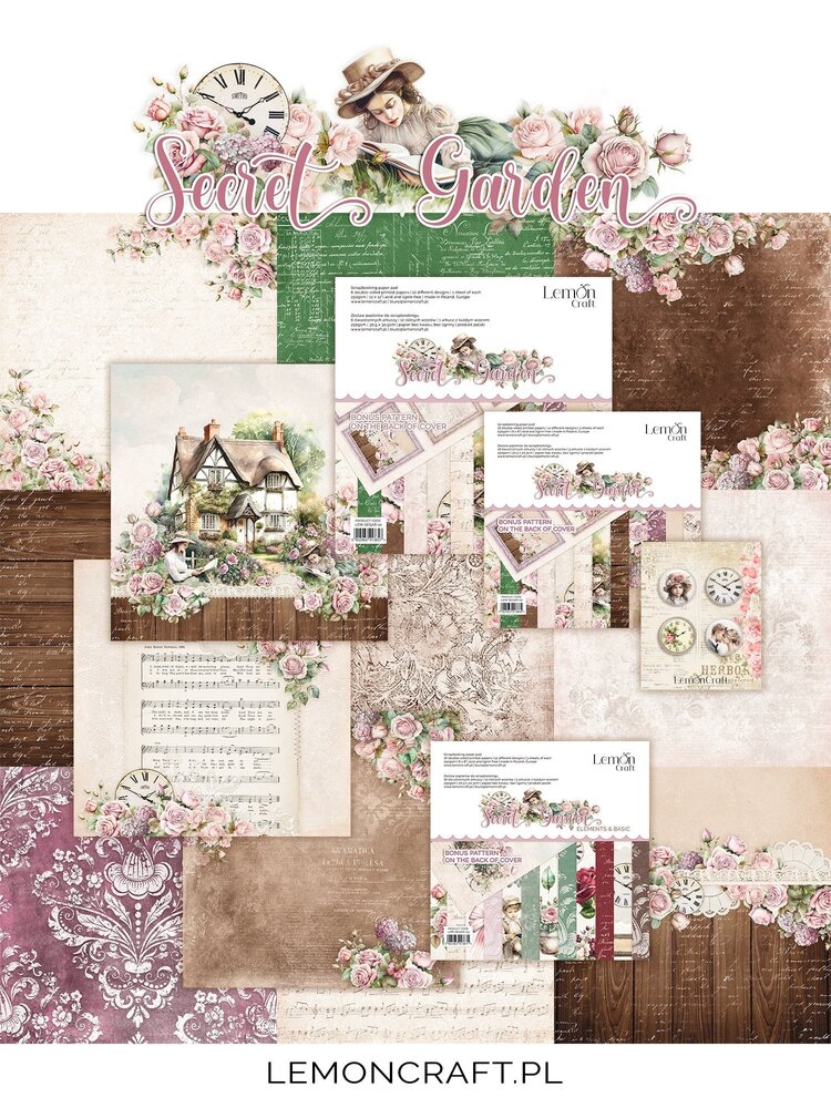 LemonCraft Secret Garden 8x8 Inch Paper Pad (LEM-SEGAR-02) (OUTLET) LemonCraft Secret Garden 8x8 Inch Paper Pad (LEM-SEGAR-02) (OUTLET)