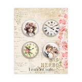 LemonCraft Secret Garden Buttons/Badge (4pcs) (LEM-SEGAR-04) (OUTLET)