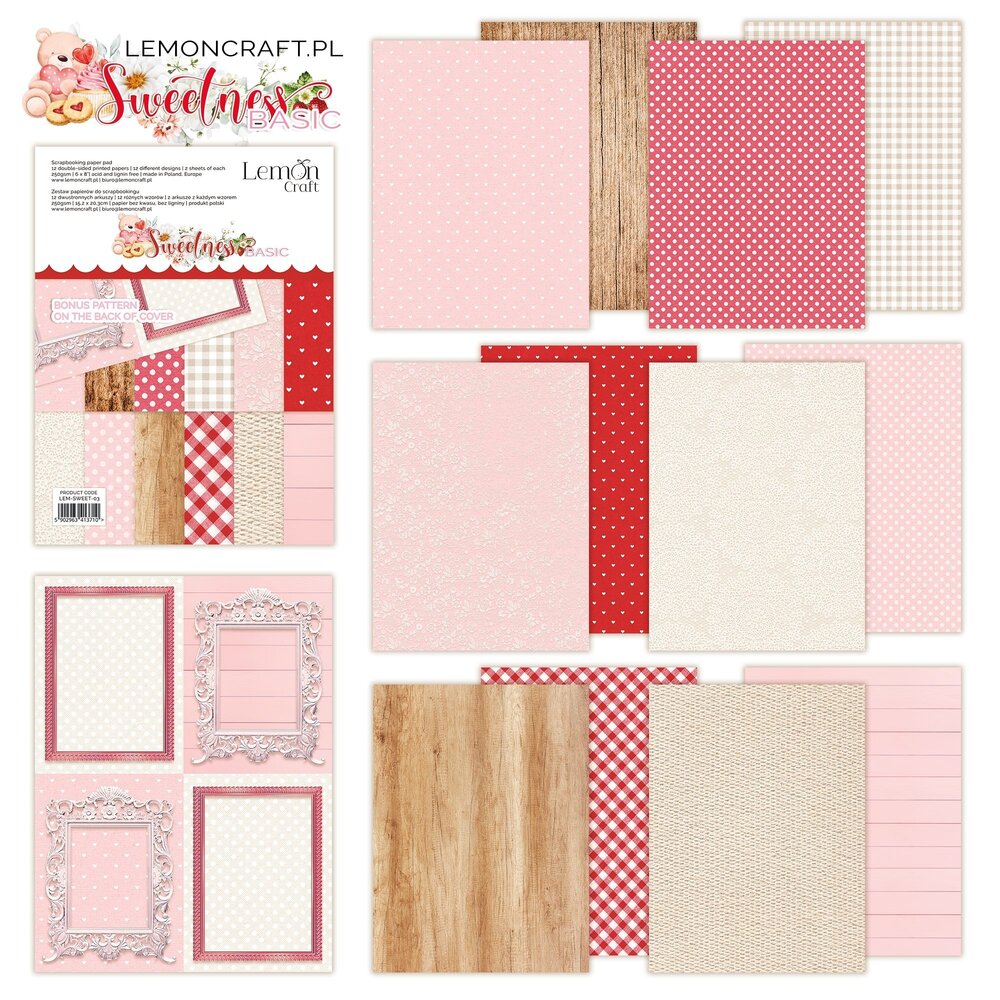 LemonCraft Sweetness Basic 6x8 Inch Paper Pad (LEM-SWEET-03) (OUTLET) LemonCraft Sweetness Basic 6x8 Inch Paper Pad (LEM-SWEET-03) (OUTLET)