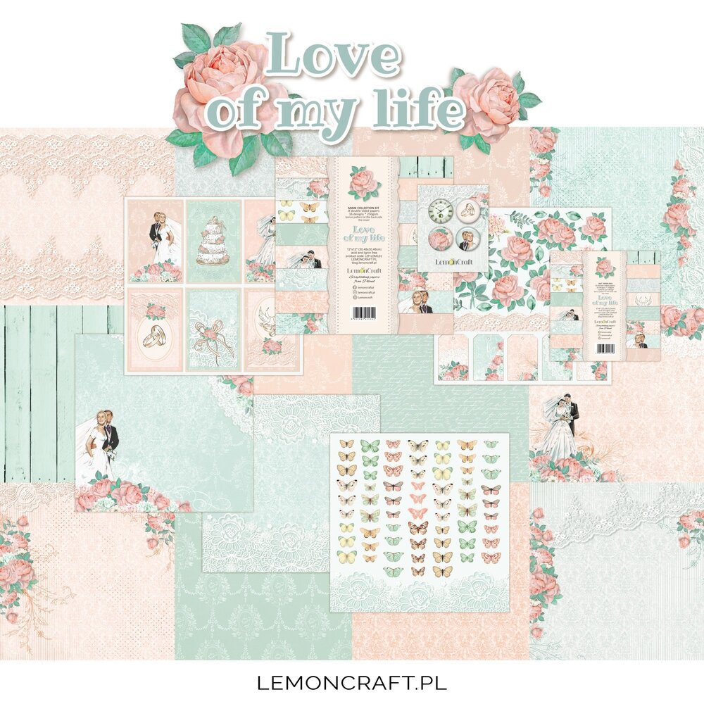 LemonCraft Love Of My Life 6x6 Inch Paper Pad (LZP-LOML02) (OUTLET)
