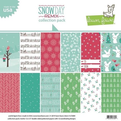 Lawn Fawn Snow Day Remix 12x12 Inch Collection Pack (LF2084) (OUTLET) Lawn Fawn Snow Day Remix 12x12 Inch Collection Pack (LF2084) (OUTLET)