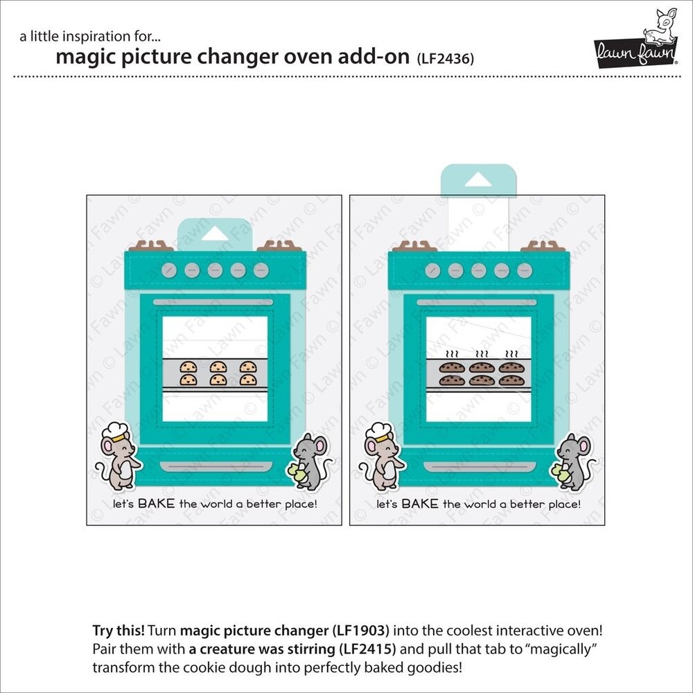 Lawn Fawn Magic Picture Changer Oven Add-On Dies (LF2436) (OUTLET)