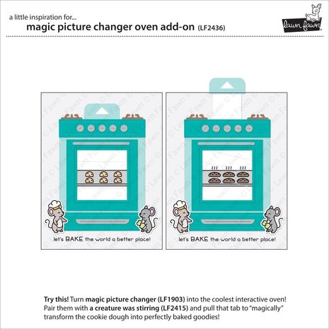 Lawn Fawn Magic Picture Changer Oven Add-On Dies (LF2436) (OUTLET)