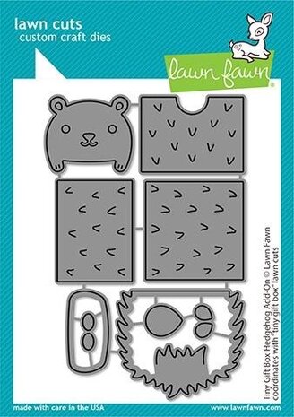 Lawn Fawn Tiny Gift Box Hedgehog Add-On Dies (LF2439) (OUTLET) Lawn Fawn Tiny Gift Box Hedgehog Add-On Dies (LF2439) (OUTLET)