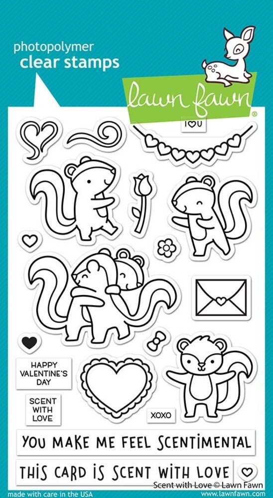 Lawn Fawn Scent With Love Clear Stamps (LF2726) (OUTLET)