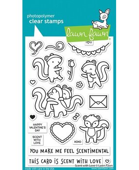 Lawn Fawn Scent With Love Clear Stamps (LF2726) (OUTLET)
