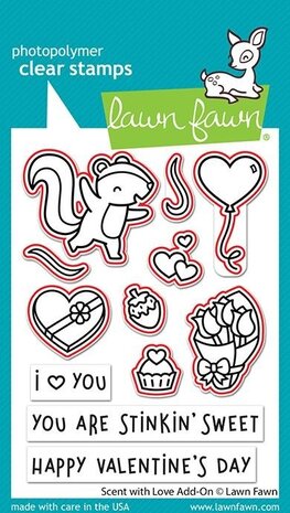 Lawn Fawn Scent With Love Add-On Dies (LF2729) (OUTLET) Lawn Fawn Scent With Love Add-On Dies (LF2729) (OUTLET)
