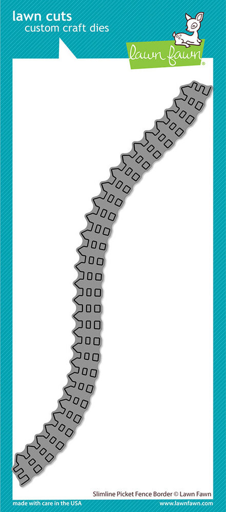 Lawn Fawn Slimline Picket Fence Border Dies (LF2799) (OUTLET) Lawn Fawn Slimline Picket Fence Border Dies (LF2799) (OUTLET)
