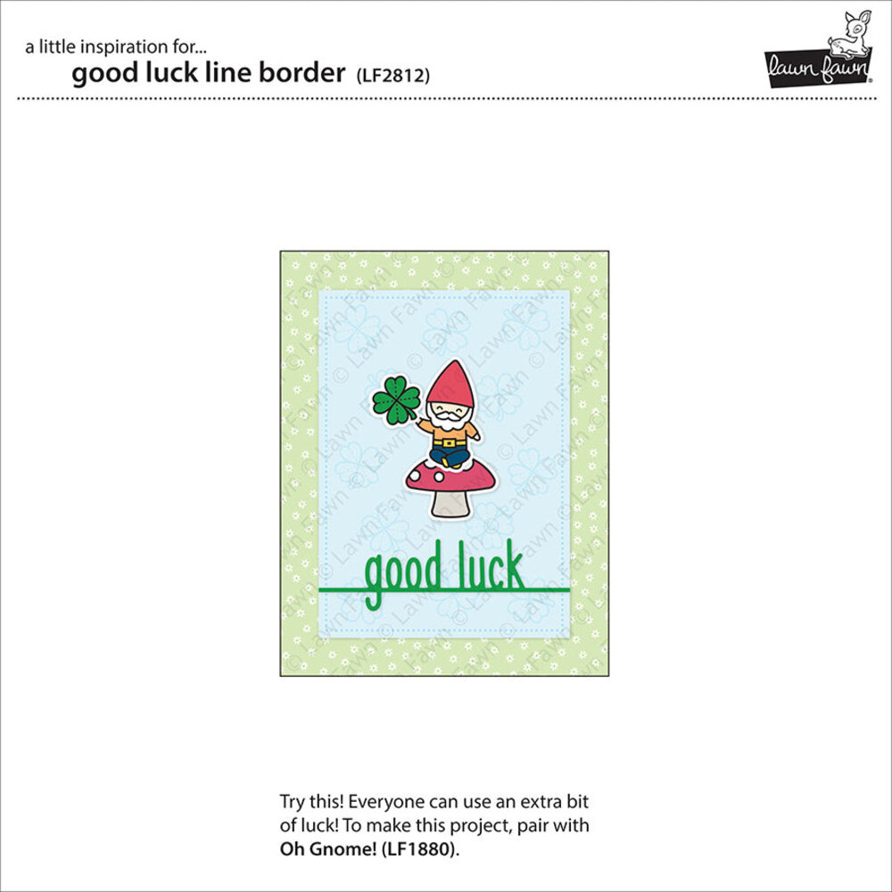Lawn Fawn Good Luck Line Border Dies (LF2812) (OUTLET)