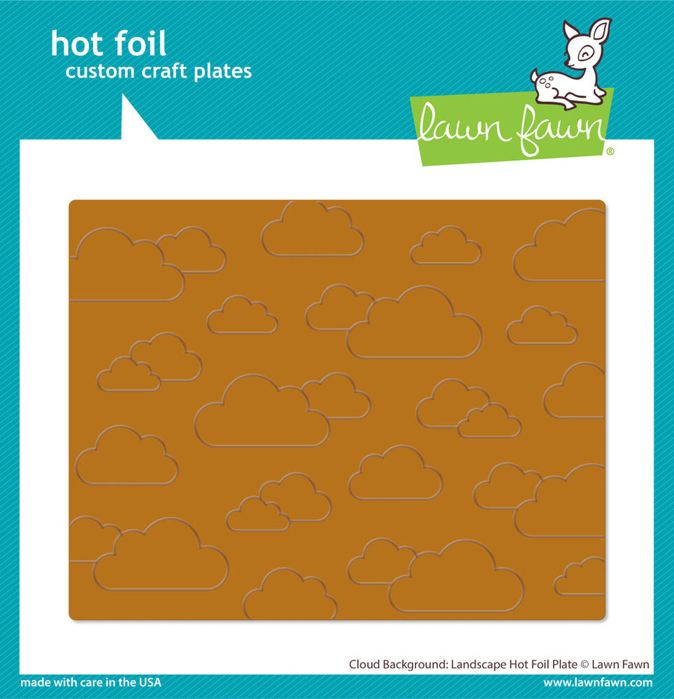 Lawn Fawn Cloud Background: Landscape Hot Foil Plate (LF3388) (OUTLET) Lawn Fawn Cloud Background: Landscape Hot Foil Plate (LF3388) (OUTLET)