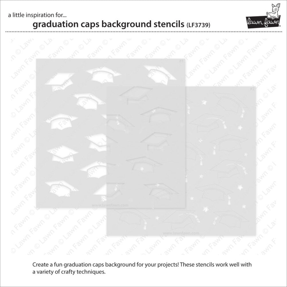 Lawn Fawn Graduation Caps Background Clippings Coloring Stencils (LF3739) (OUTLET) Lawn Fawn Graduation Caps Background Clippings Coloring Stencils (LF3739) (OUTLET)