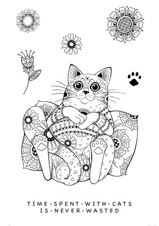 Katkin Krafts Just Chillin' A5 Clear Stamp Set (KK0011) (OUTLET)