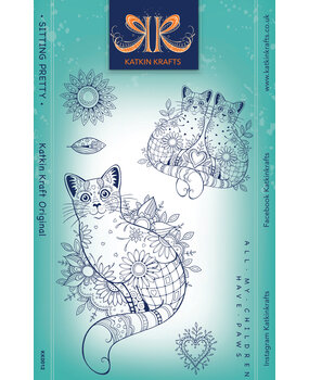 Katkin Krafts Sitting Pretty A5 Clear Stamp Set (KK0012) (OUTLET) Katkin Krafts Sitting Pretty A5 Clear Stamp Set (KK0012) (OUTLET)