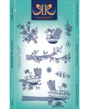 Katkin Krafts Love Nest A5 Clear Stamp Set (KK0013) (OUTLET) Katkin Krafts Love Nest A5 Clear Stamp Set (KK0013) (OUTLET)