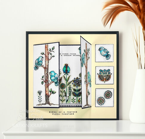 Katkin Krafts Bright Birds A5 Clear Stamp Set (KK0055) (OUTLET)