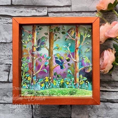 Katkin Krafts Bright Birds A5 Clear Stamp Set (KK0055) (OUTLET)