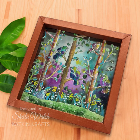 Katkin Krafts Bright Birds A5 Clear Stamp Set (KK0055) (OUTLET)