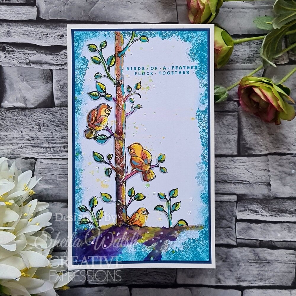 Katkin Krafts Bright Birds A5 Clear Stamp Set (KK0055) (OUTLET)