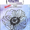 IndigoBlu Poppy A7 Rubber Stamps (IND0176) (OUTLET)