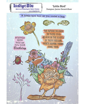 IndigoBlu Little Birdie A5 Rubber Stamps (IND0799) (OUTLET)