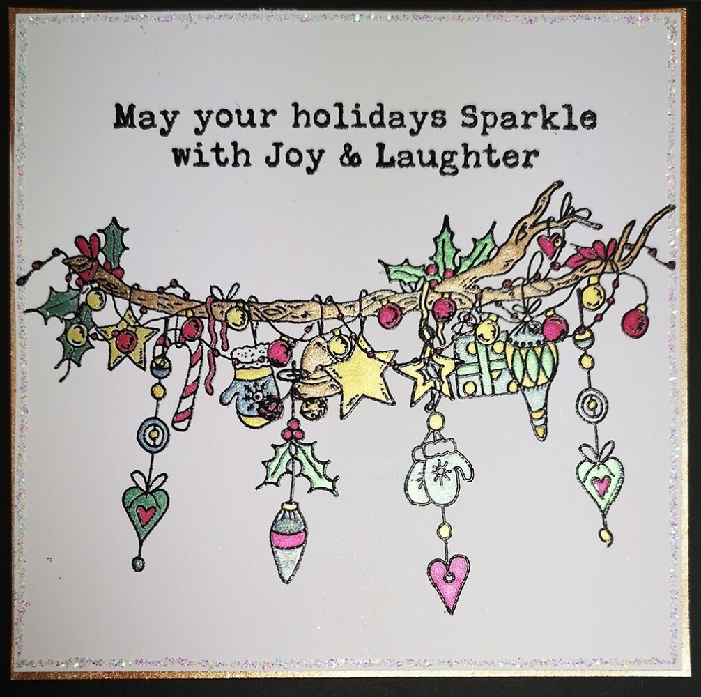 IndigoBlu Foliage Wreath A5 Rubber Stamps (IND0812) (OUTLET)