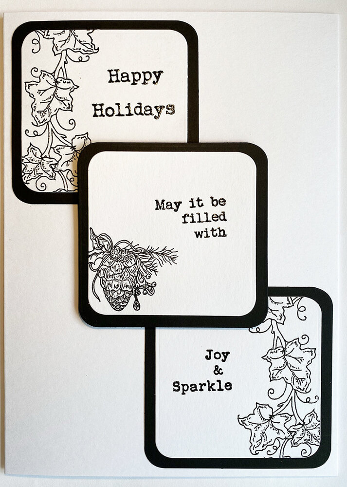 IndigoBlu Happy Holidays A6 Rubber Stamps (IND0814) (OUTLET)