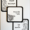 IndigoBlu Happy Holidays A6 Rubber Stamps (IND0814) (OUTLET)