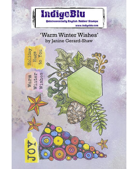 IndigoBlu Warm Winter Wishes A6 Rubber Stamps (IND0815) (OUTLET) IndigoBlu Warm Winter Wishes A6 Rubber Stamps (IND0815) (OUTLET)
