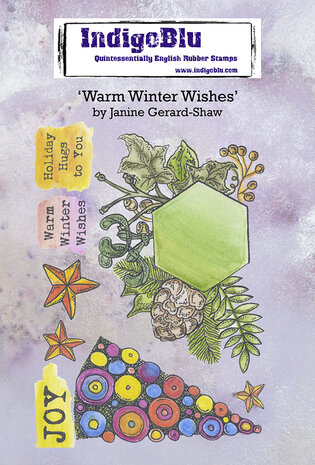 IndigoBlu Warm Winter Wishes A6 Rubber Stamps (IND0815) (OUTLET) IndigoBlu Warm Winter Wishes A6 Rubber Stamps (IND0815) (OUTLET)