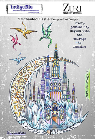 IndigoBlu Enchanted Castle A5 Rubber Stamps (IND0850) (OUTLET) IndigoBlu Enchanted Castle A5 Rubber Stamps (IND0850) (OUTLET)