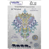 IndigoBlu Ornate Elephant A5 Rubber Stamps (IND0851) (OUTLET)