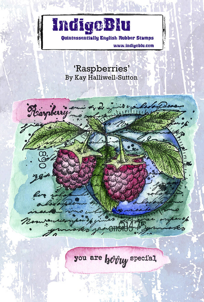 IndigoBlu Raspberries A6 Rubber Stamps (IND0865) (OUTLET) IndigoBlu Raspberries A6 Rubber Stamps (IND0865) (OUTLET)