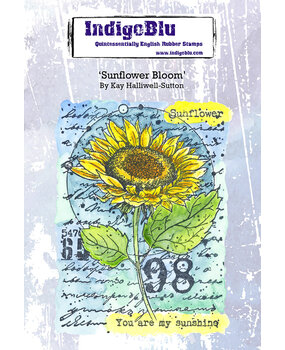 IndigoBlu Sunflower Bloom A6 Rubber Stamps (IND0866) (OUTLET) IndigoBlu Sunflower Bloom A6 Rubber Stamps (IND0866) (OUTLET)