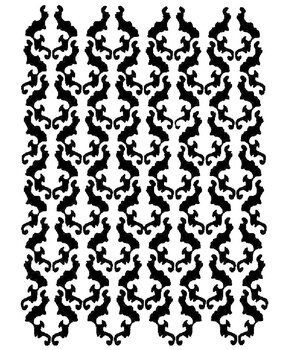 IndigoBlu Rococo 5x8 Inch Stencil (IND0953) (OUTLET)