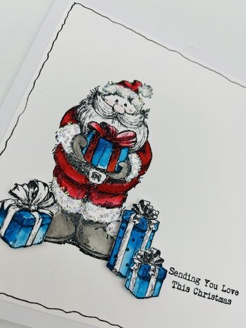 IndigoBlu Tall Santa A6 Rubber Stamps (IND1001) (OUTLET)