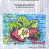 IndigoBlu Vintage Strawberry A6 Rubber Stamps (IND1005) (OUTLET)