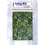 IndigoBlu William Morris Arts and Crafts A6 Red Rubber Stamp (IND1102) (OUTLET)
