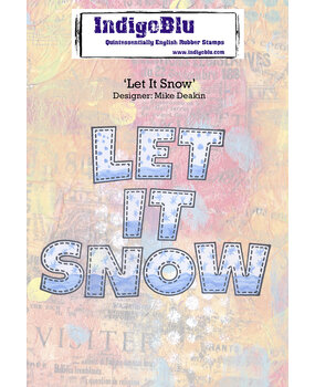 IndigoBlu Let It Snow A6 Rubber Stamp (IND1159) (OUTLET) IndigoBlu Let It Snow A6 Rubber Stamp (IND1159) (OUTLET)
