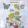 IndigoBlu Climbing Rose A6 Rubber Stamps (IND1183) (OUTLET)