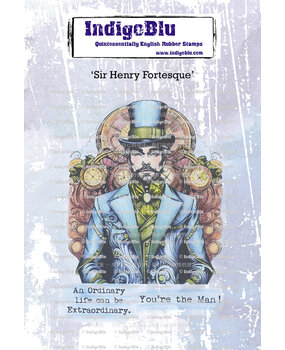 IndigoBlu Sir Henry Fortescue A6 Rubber Stamps (IND1236) (OUTLET) IndigoBlu Sir Henry Fortescue A6 Rubber Stamps (IND1236) (OUTLET)