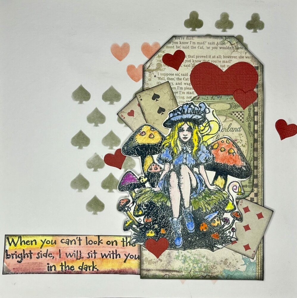 IndigoBlu Not Mushroom for Alice A6 Rubber Stamps (IND1253) (OUTLET) IndigoBlu Not Mushroom for Alice A6 Rubber Stamps (IND1253) (OUTLET)