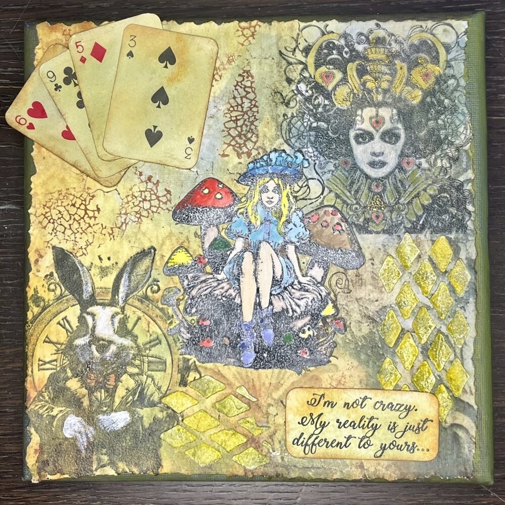 IndigoBlu Not Mushroom for Alice A6 Rubber Stamps (IND1253) (OUTLET) IndigoBlu Not Mushroom for Alice A6 Rubber Stamps (IND1253) (OUTLET)