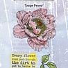 IndigoBlu Large Peony A6 Rubber Stamps (IND1273) (OUTLET)