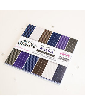 Heffy Doodle Basics Man Cave 6x6 Inch Patterned Paper Pad (HFD-PP003) (OUTLET)
