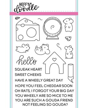 Heffy Doodle Hello Squeakheart Clear Stamps (HFD0033) (OUTLET)