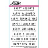 Heffy Doodle Holiday Sentiment Duos Clear Stamps (HFD0091) (OUTLET)