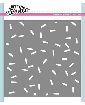 Heffy Doodle Sprinkled With Fun Stencil (HFD0168) (OUTLET)