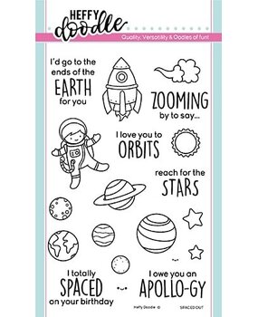 Heffy Doodle Spaced Out Clear Stamps (HFD0176) (OUTLET) Heffy Doodle Spaced Out Clear Stamps (HFD0176) (OUTLET)