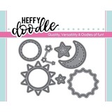 Heffy Doodle Sun, Moon & Stars Dies (HFD0179) (OUTLET)